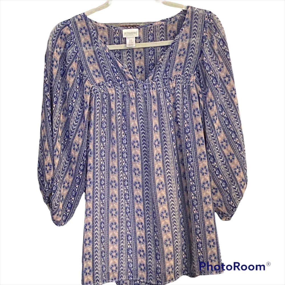 Motherhood Maternity Boho Top Small